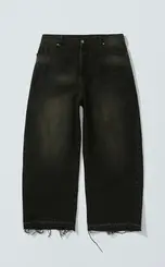 CALCA QUADRO CREATIONS SIDE DART DENIM BAGGY