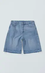 BERMUDA QUADRO CREATIONS SIDE DART DENIM SUPER BAGGY