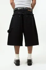 BERMUDA BARRA CREW JEANS DESCONTRUIDA
