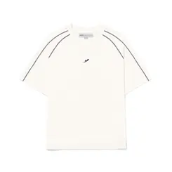UNISSEX CAMISETA BARRA CREW RECORTADA B GARÇA